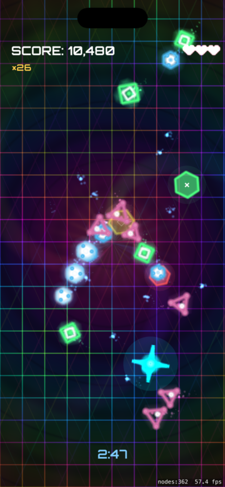 Echo Extend Electric Energy intense arcade action